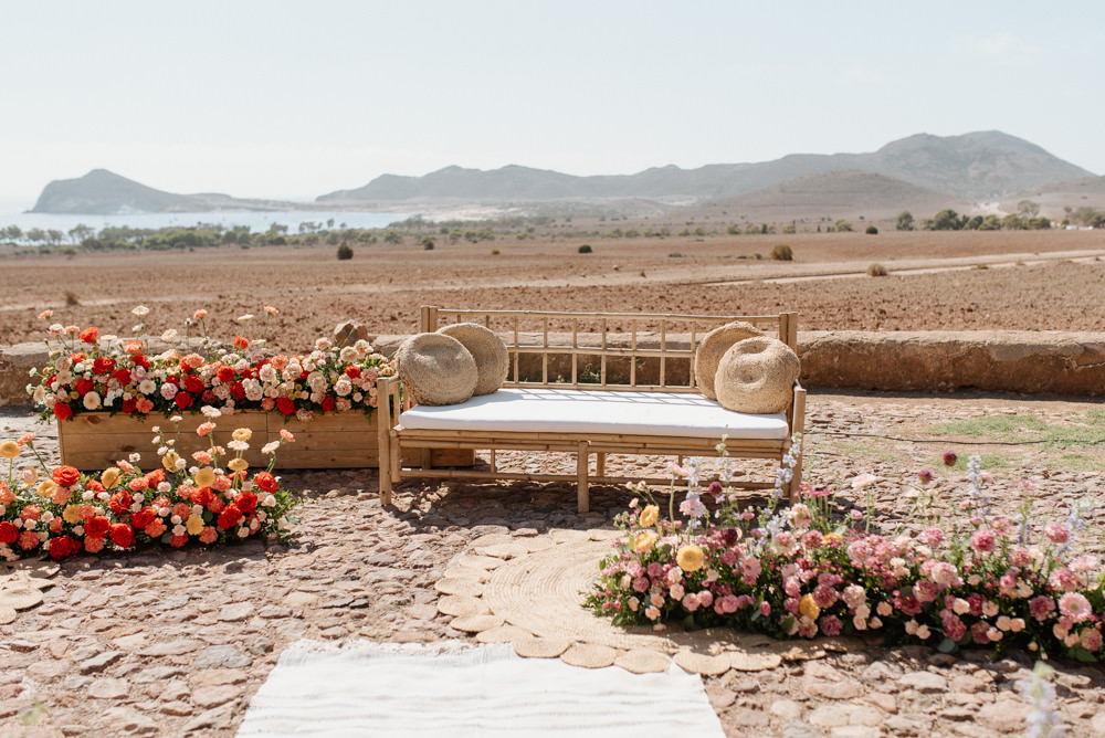 Decoración de la boda en Cabo de Gata, por Gracia y La Penca, fotografía de María Juárez.